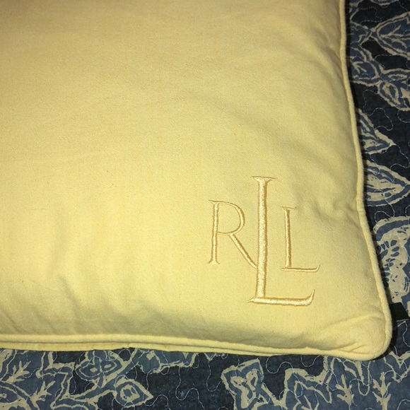 Ralph lauren yellow pillow Clearance